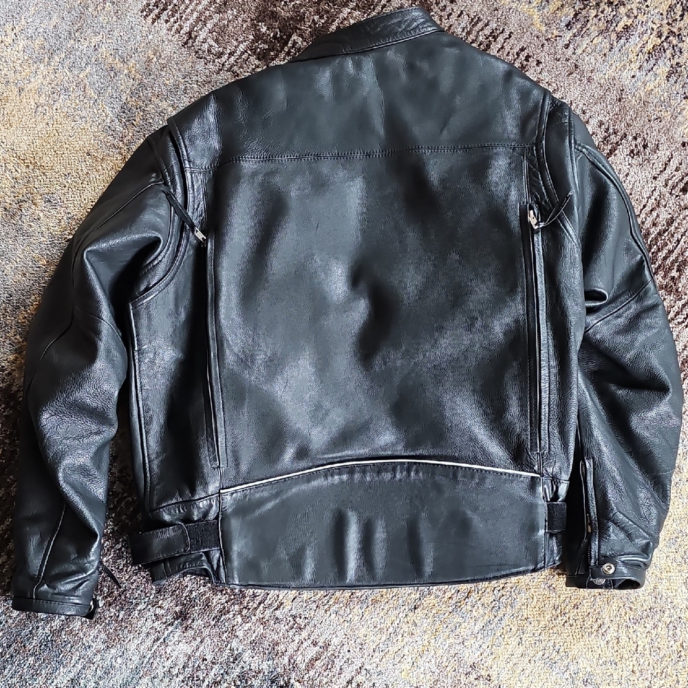Leather Motorcycle Jacket - Picture 2 of 6